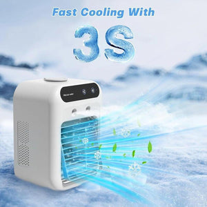 Portable Air Conditioners, 3-In-1 Cooling Fan with 2-Speed Mist Fan, Mini Air Cooler for Traveling, Office, Living Room, Bedroom