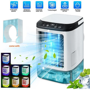Portable Air Conditioners, 3-In-1 Cooling Fan with 2-Speed Mist Fan, Mini Air Cooler for Traveling, Office, Living Room, Bedroom
