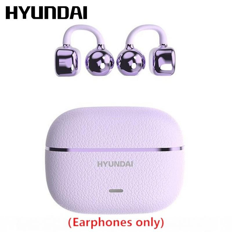 HYUNDAI C03 Clip on Wireless Headphones with 2025 Bluetooth 6.0 for Faster, Stable Connection & Low Power Use, DT6.0 Pulse Directional Tech, 360° ACS Panoramic Sound, IPX5 Waterproof Audio Earbuds for Music & Calls, Comfortable for Sports