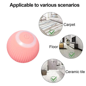 Electric Dog Ball Toys Auto Rolling Smart Dog Toys for Dogs Training Self-Moving Pet Puppy Toys Indoor Interactive Playi Supply